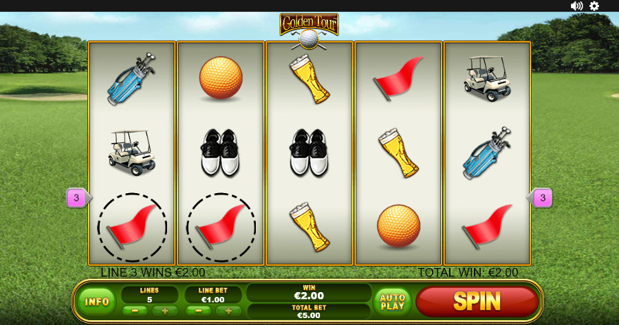 Golden Tour from Playtech (97.71%)